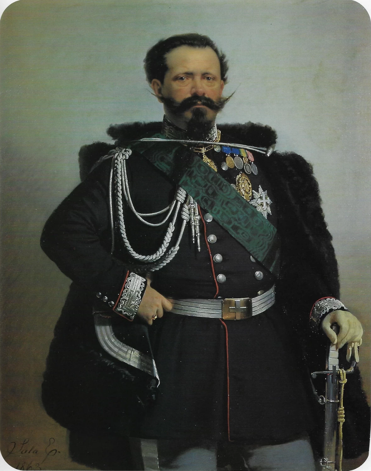 Ritratto di Vittorio Emanuele II - 1863, Museo Civico, Casale Monferrato